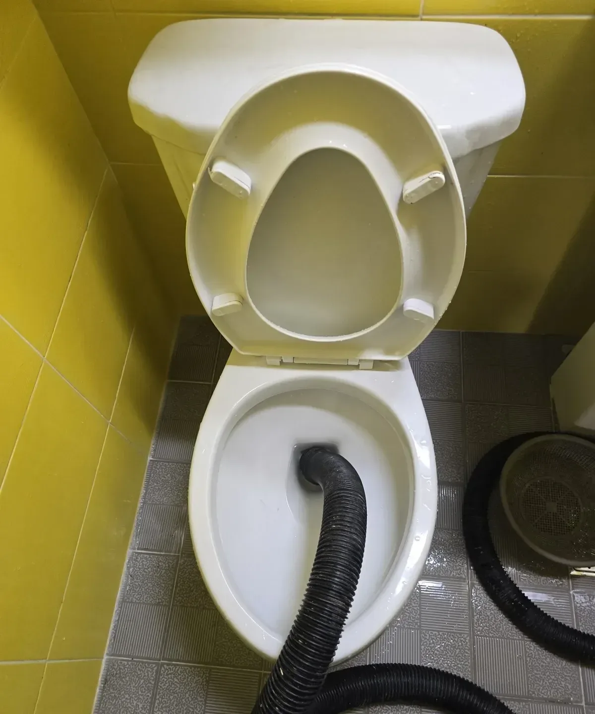 변기막힘 석션 작업